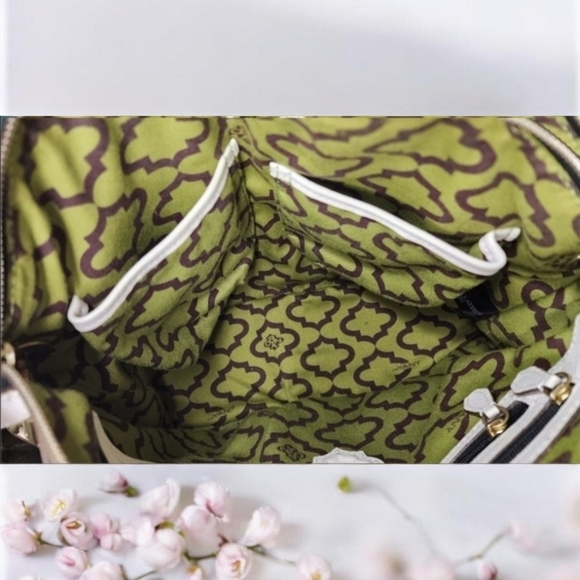 Oryany NWOT! Cream  Cassie Pebbled Leather  Convertible Satchel - Picture 10 of 11